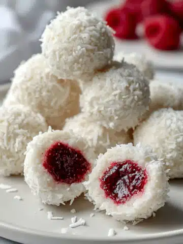 No-Bake Raspberry Coconut Balls – Easy, Delicious Treats
