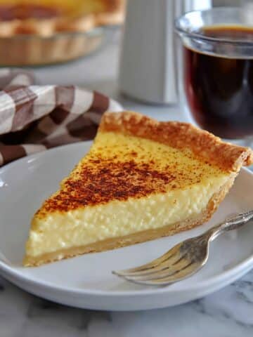 Old Fashioned Silky Creamy Custard Pie Recipe
