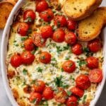 Caprese Dip with Roasted Cherry Tomatoes and a Melty Cheese Blend Recipe