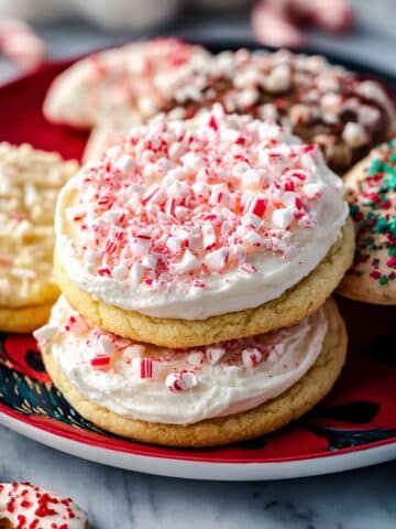 Peppermint Frosted Sugar Cookies Recipe