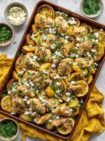 Sheet Pan Herby Lemon Garlic Chicken and Potatoes Recipe