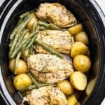 Slow Cooker Chicken and Potatoes with Green Beans and Ranch Seasoning Recipe