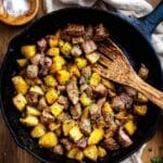 Garlic Butter Steak Bites and Potatoes Recipe