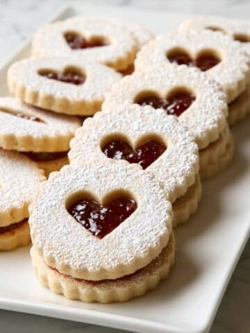 Pecan Raspberry Linzer Cookies Recipe