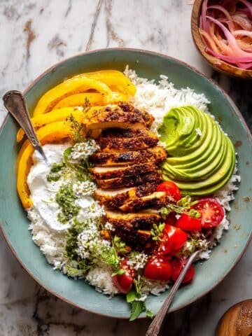 Honey Lime Chili Chicken Bowls Recipe