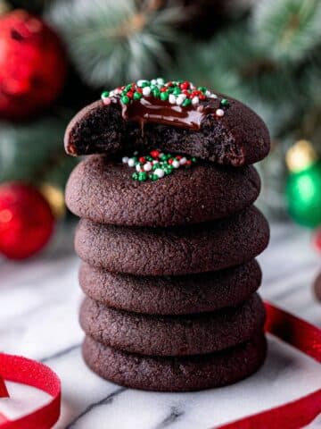 Chocolate Thumbprint Cookies with Rich Chocolate Ganache Recipe