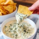 Slow Cooker Spinach Queso Dip Recipe