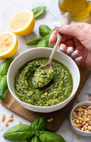 Mortar and Pestle Pesto with Food Processor Directions Recipe