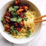 Sticky Soy Honey Chicken and Noodles Recipe