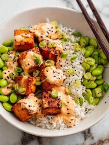Air Fryer Salmon Bites with Spicy Bang Bang Sauce Recipe