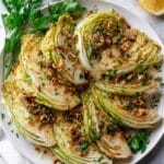 Braised Cabbage with Lemon, Parmesan, and Toasted Walnuts Recipe