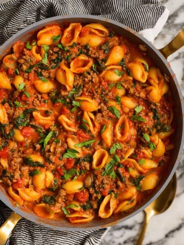 Simple Beef Pasta Skillet Recipe
