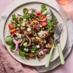 Greek Chicken Salad with Lemon Oregano Vinaigrette and Pickled Red Onions Recipe