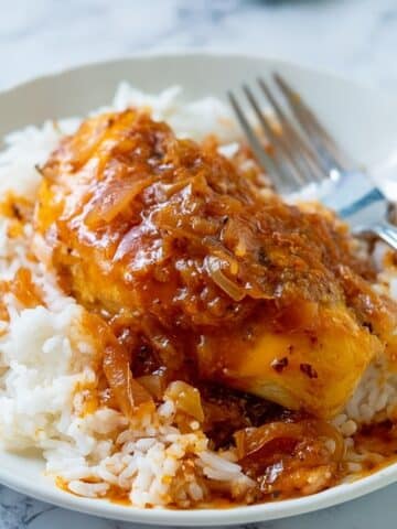Crockpot Catalina Chicken with Peach Preserves Recipe