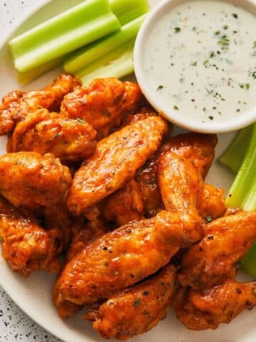 Crispy Baked Buffalo Chicken Wings - Gluten Free! Recipe
