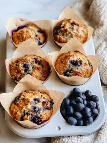 Cottage Cheese Blueberry Muffins Recipe