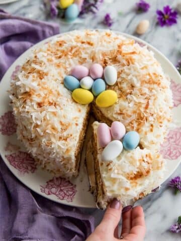 Easter Coconut Bundt Cake with Lemon Cream Cheese Frosting Recipe