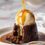 Sticky Date Pudding with Butterscotch Sauce and Cream Recipe