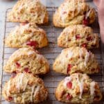 White Chocolate Strawberry Scones Recipe