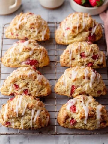 White Chocolate Strawberry Scones Recipe