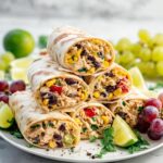 Southwestern Chicken Wraps with Blue Cheese and Spinach Recipe