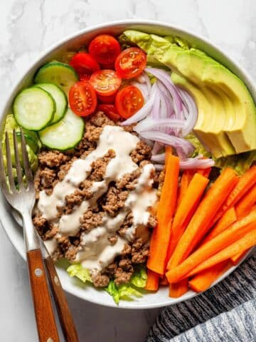 Burger Bowls with Big Mac Sauce Recipe