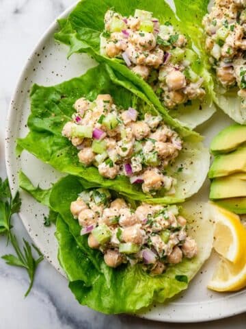 One Bowl Smashed Chickpea Salad Recipe
