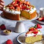 Strawberry Pistachio Olive Oil Cake Recipe