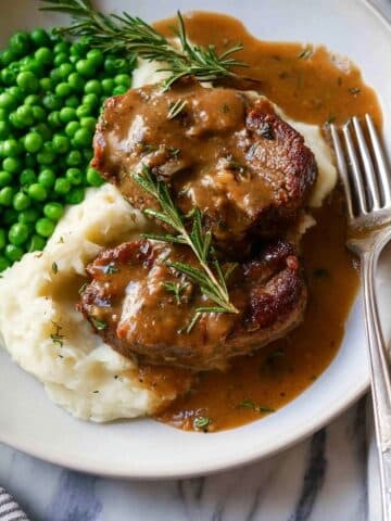 Lamb Chops with Rosemary Gravy Recipe