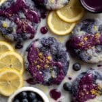 Lemon Blueberry Cookies with Blueberry Jam Glaze Recipe