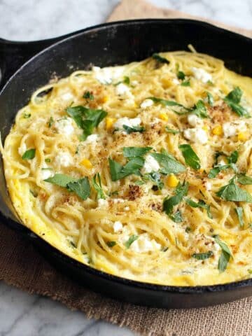 Leftover Pasta Frittata Recipe