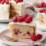 Raspberry Almond Cake with Almond Buttercream Frosting Recipe
