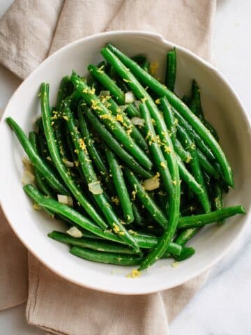 Green Beans with Shallots and Lemon Recipe