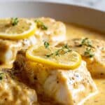 Baked Fish with Lemon Cream Sauce Recipe