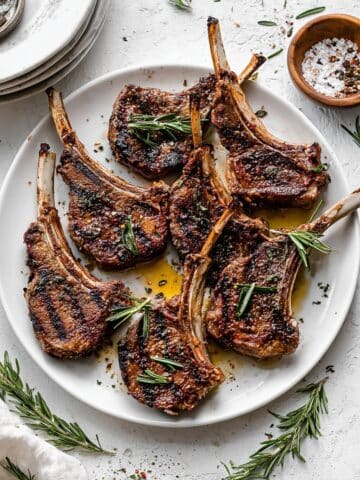 Garlic Rosemary Grilled Lamb Chops Recipe
