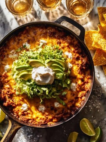 Skillet Mexican Beef and Rice Recipe