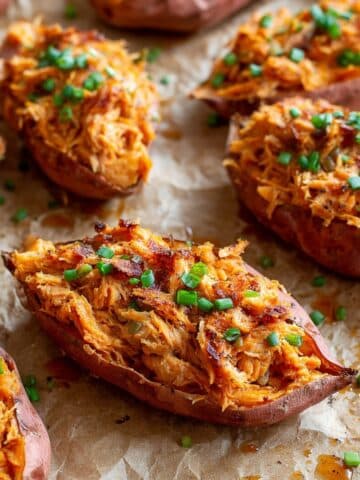BBQ Chicken Stuffed Sweet Potatoes Recipe