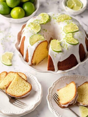 Key Lime Cake with Cream Cheese Lime Glaze Recipe