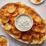 Dutch-Oven Kettle Chips With Onion Dip Recipe