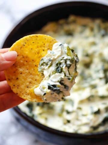 Slow Cooker Spinach Artichoke Dip Recipe