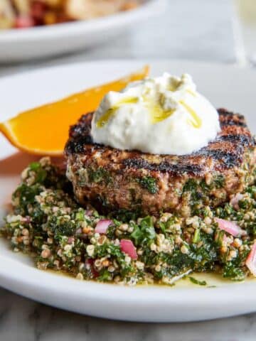 Grilled Lamb Burgers with Feta Recipe