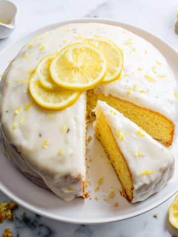Earl Grey Lavender Cake with Honey-Lemon Glaze Recipe