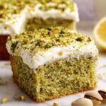 Lemon Pistachio Cake with Cream Cheese Frosting Recipe
