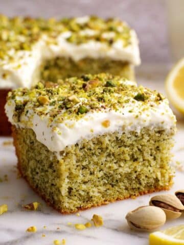 Lemon Pistachio Cake with Cream Cheese Frosting Recipe
