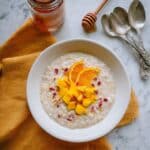 Coconut Rice Pudding with Mangos and Honey Recipe