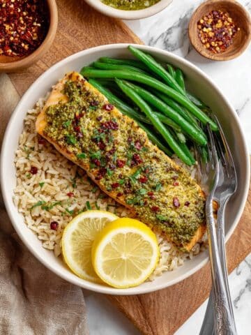 Baked Pesto Salmon Recipe