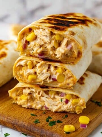 15-Minute Chicken Wraps Recipe