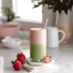 Strawberry Matcha Latte with Sweet Cream Recipe