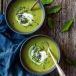 Bright Green Sorrel Soup with Fresh Herbs and Optional Cream Recipe