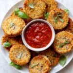 Crispy Baked Eggplant with Basil and Marinara Recipe